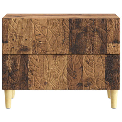 vidaXL Bedside Table Old Wood 62 x 34.5 x 48 cm Engineered Wood