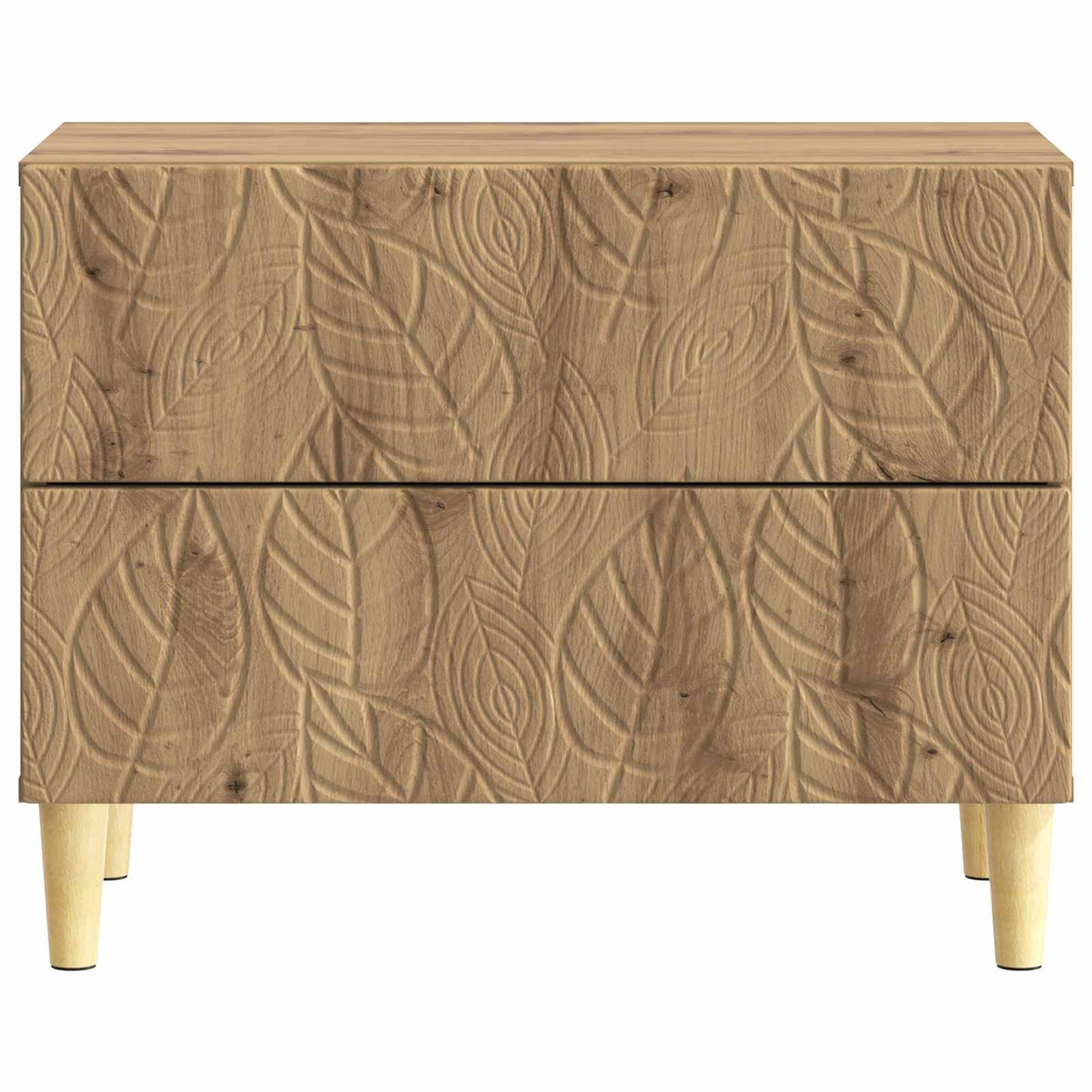 vidaXL Bedside Table Artisan Oak 62 x 34.5 x 48 cm Engineered Wood