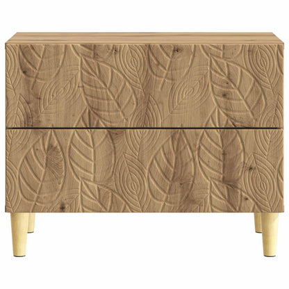 vidaXL Bedside Table Artisan Oak 62 x 34.5 x 48 cm Engineered Wood