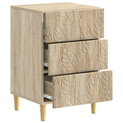 vidaXL Bedside Table Sonoma Oak 43 x 39.5 x 66.5 cm Engineered Wood