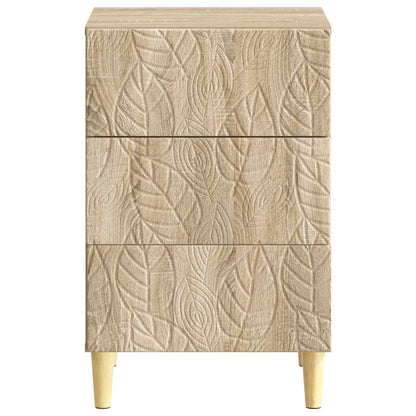 vidaXL Bedside Table Sonoma Oak 43 x 39.5 x 66.5 cm Engineered Wood
