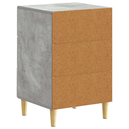 vidaXL Bedside Table Concrete Grey 43 x 39.5 x 66.5 cm Engineered Wood