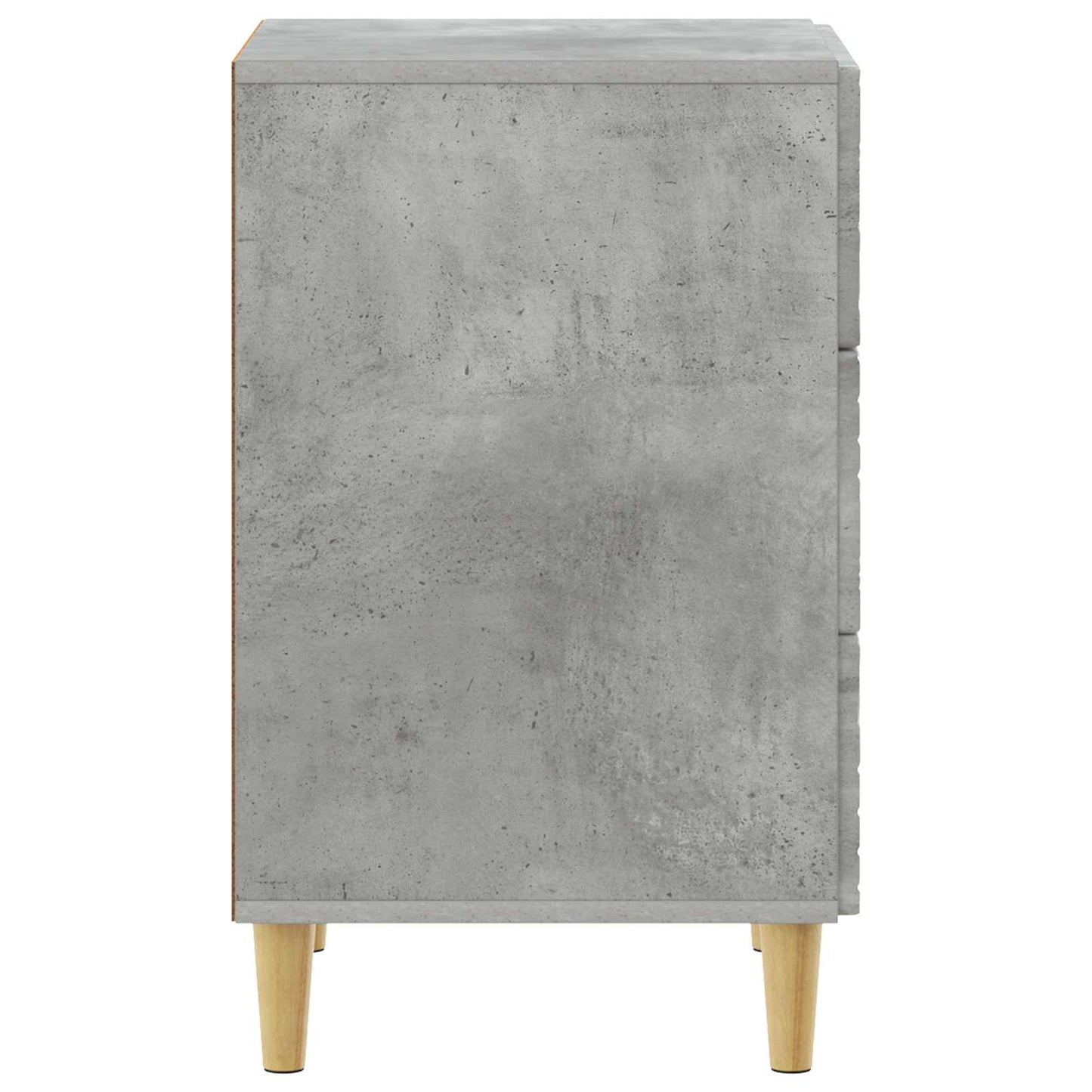 vidaXL Bedside Table Concrete Grey 43 x 39.5 x 66.5 cm Engineered Wood