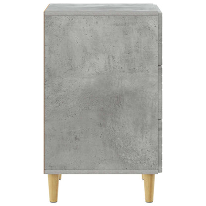 vidaXL Bedside Table Concrete Grey 43 x 39.5 x 66.5 cm Engineered Wood