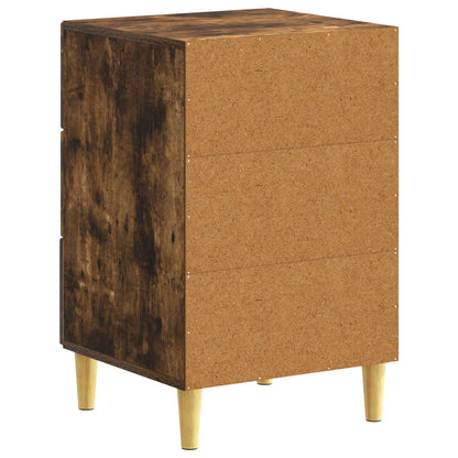 vidaXL Bedside Table Smoked Oak 43 x 39.5 x 66.5 cm Engineered Wood