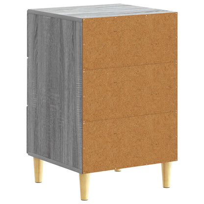 vidaXL Bedside Table Grey Sonoma 43 x 39.5 x 66.5 cm Engineered Wood
