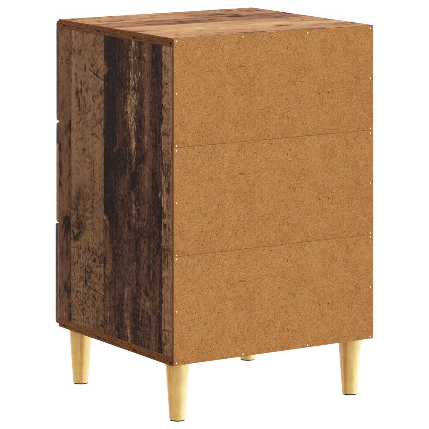 vidaXL Bedside Table Old Wood 43 x 39.5 x 66.5 cm Engineered Wood