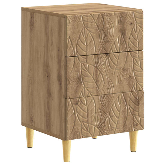 vidaXL Bedside Table Artisan Oak 43 x 39.5 x 66.5 cm Engineered Wood