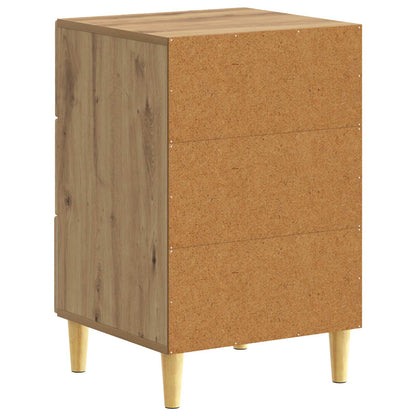 vidaXL Bedside Table Artisan Oak 43 x 39.5 x 66.5 cm Engineered Wood