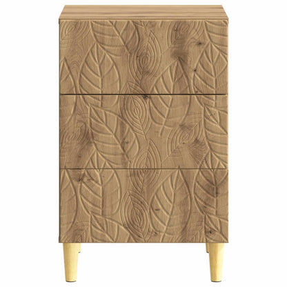 vidaXL Bedside Table Artisan Oak 43 x 39.5 x 66.5 cm Engineered Wood