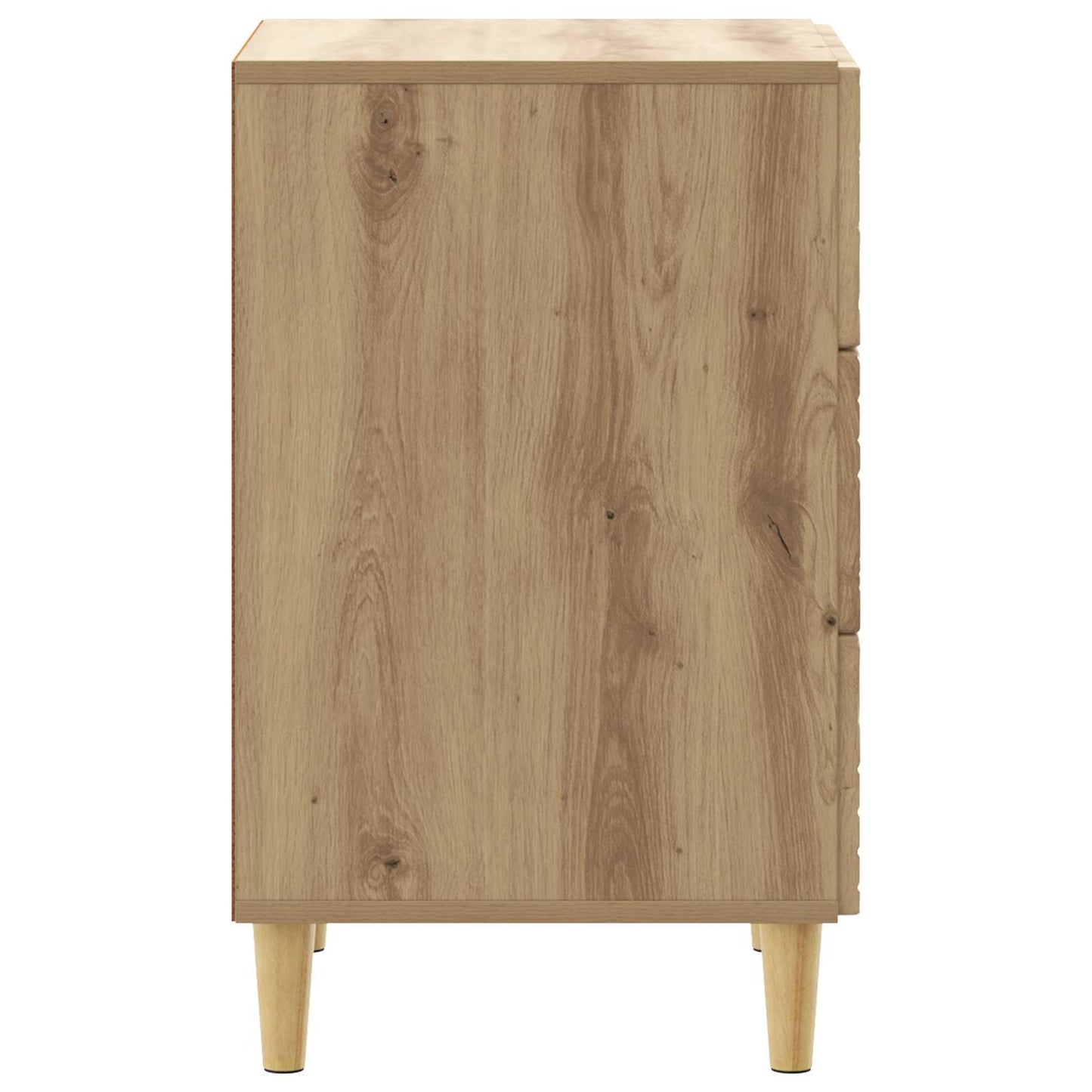 vidaXL Bedside Table Artisan Oak 43 x 39.5 x 66.5 cm Engineered Wood
