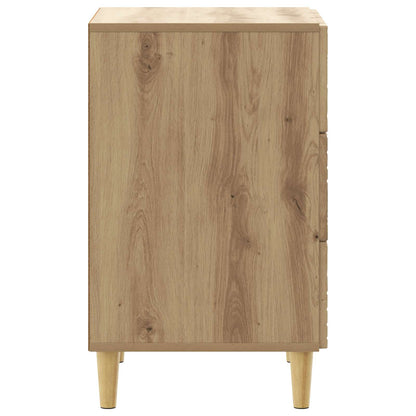 vidaXL Bedside Table Artisan Oak 43 x 39.5 x 66.5 cm Engineered Wood