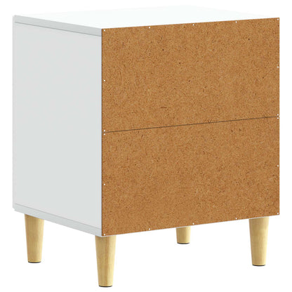 vidaXL Bedside Table White 43 x 34.5 x 50 cm Engineered Wood