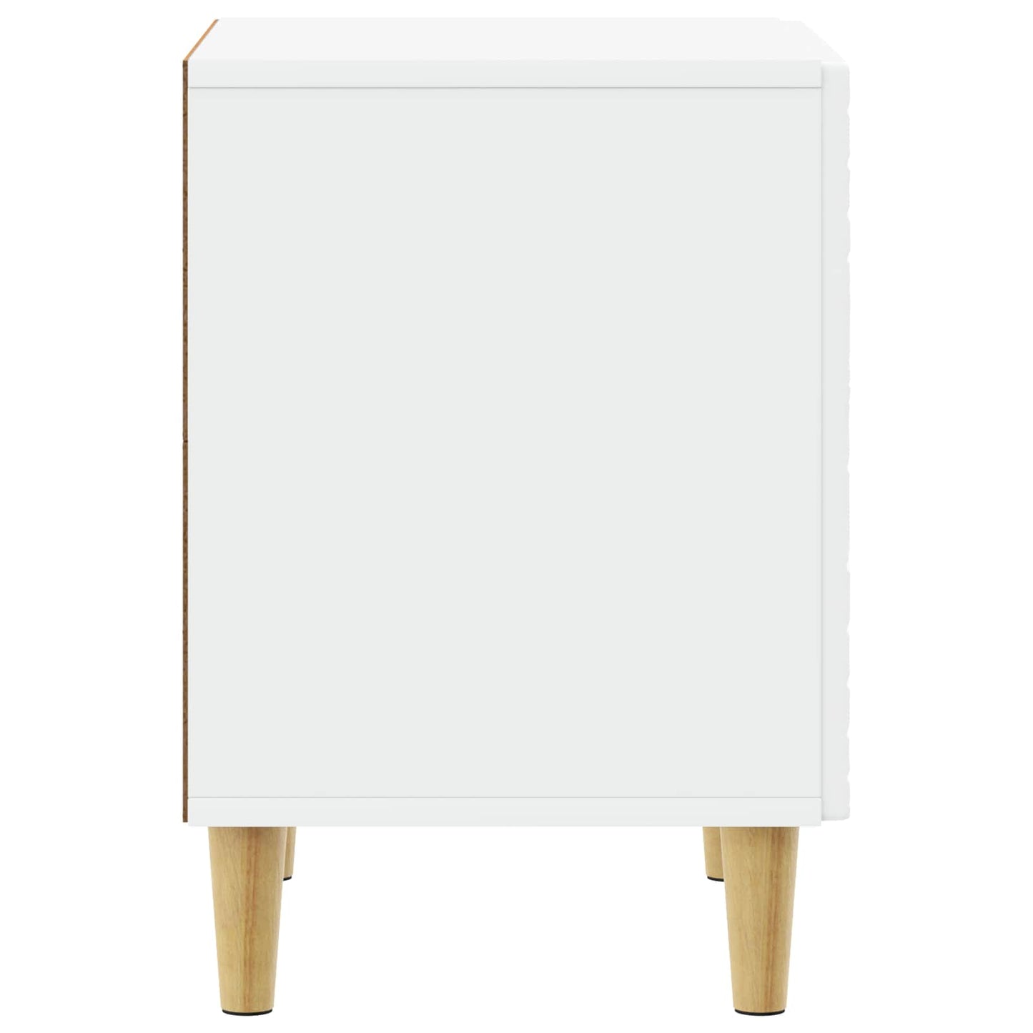 vidaXL Bedside Table White 43 x 34.5 x 50 cm Engineered Wood