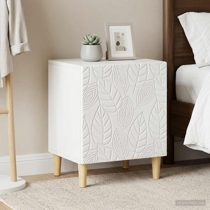 vidaXL Bedside Table 2 pcs White 43 x 34.5 x 50 cm Engineered Wood