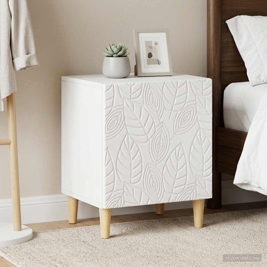 vidaXL Bedside Table 2 pcs White 43 x 34.5 x 50 cm Engineered Wood