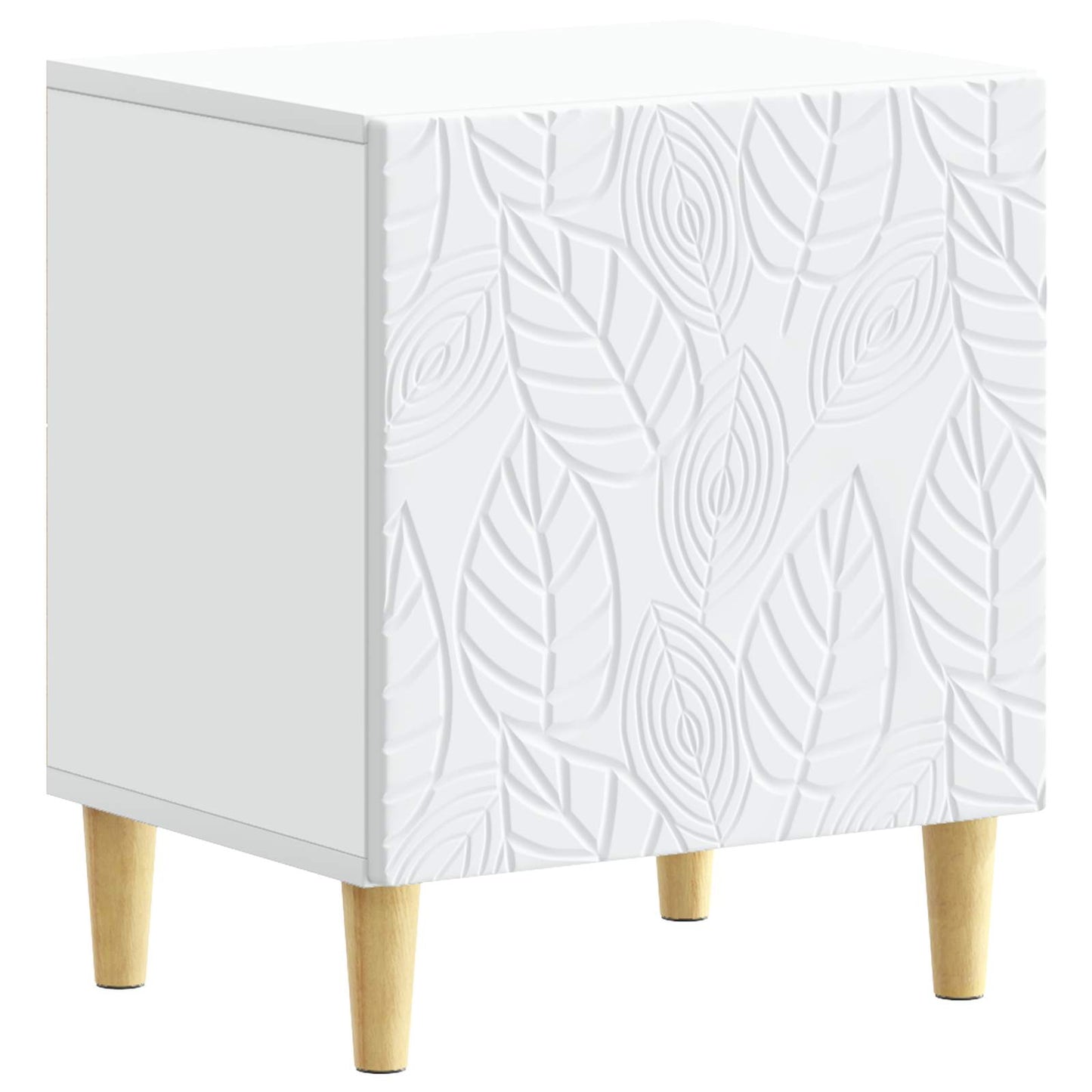 vidaXL Bedside Table 2 pcs White 43 x 34.5 x 50 cm Engineered Wood