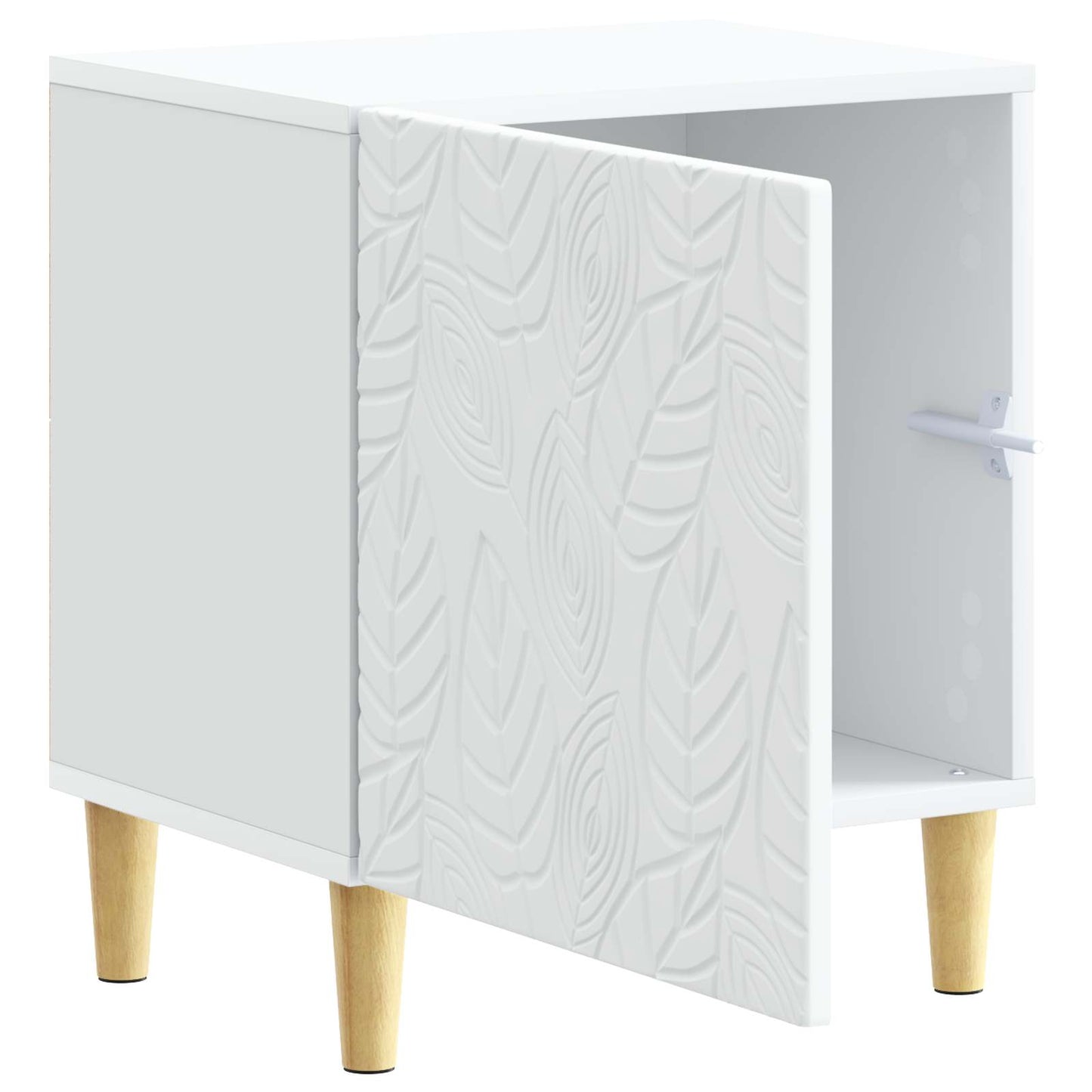 vidaXL Bedside Table 2 pcs White 43 x 34.5 x 50 cm Engineered Wood