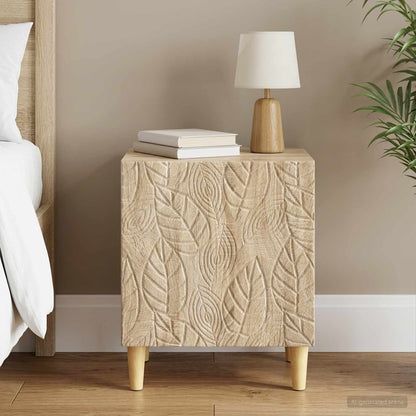 vidaXL Bedside Table Sonoma Oak 43 x 34.5 x 50 cm Engineered Wood