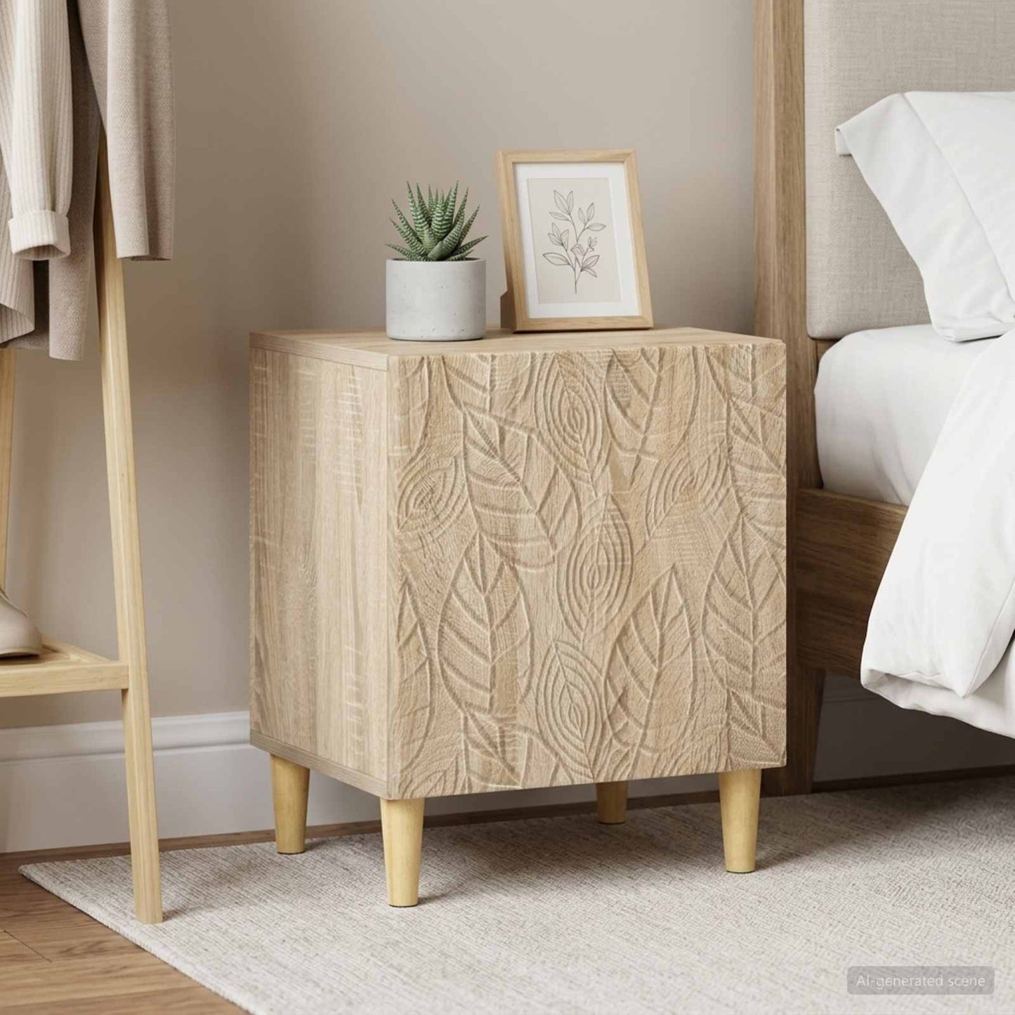 vidaXL Bedside Table 2 pcs Sonoma Oak 43 x 34.5 x 50 cm