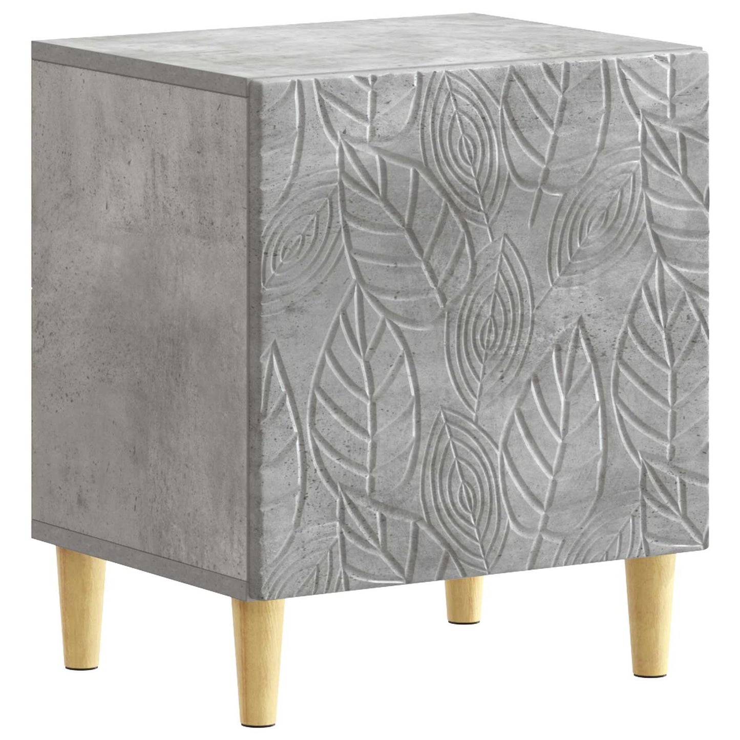 vidaXL Bedside Table 2 pcs Concrete Grey 43 x 34.5 x 50 cm