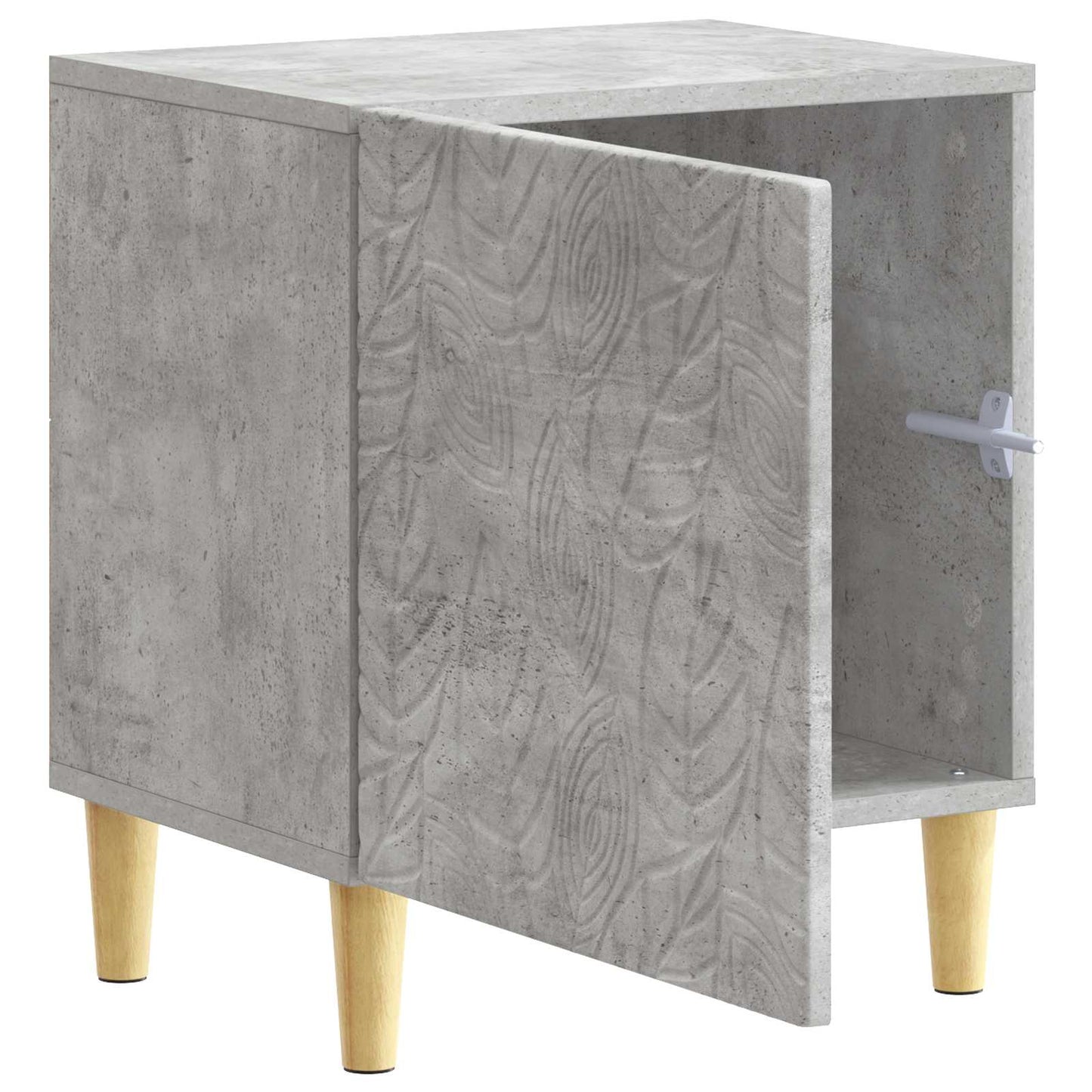 vidaXL Bedside Table 2 pcs Concrete Grey 43 x 34.5 x 50 cm