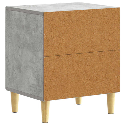 vidaXL Bedside Table 2 pcs Concrete Grey 43 x 34.5 x 50 cm