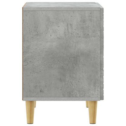 vidaXL Bedside Table 2 pcs Concrete Grey 43 x 34.5 x 50 cm