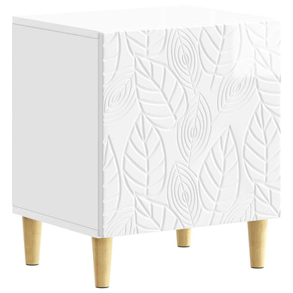 vidaXL Bedside Table 2 pcs High Gloss White 43 x 34.5 x 50 cm