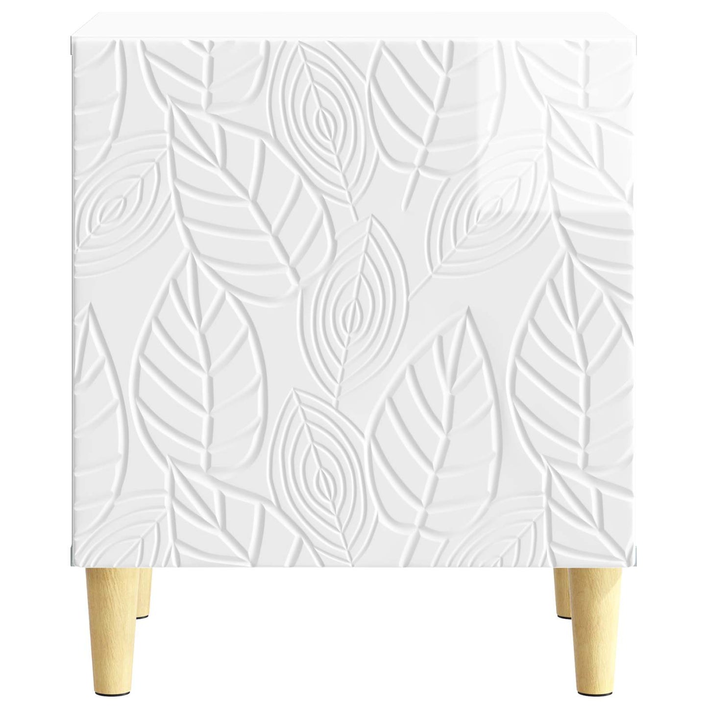 vidaXL Bedside Table 2 pcs High Gloss White 43 x 34.5 x 50 cm