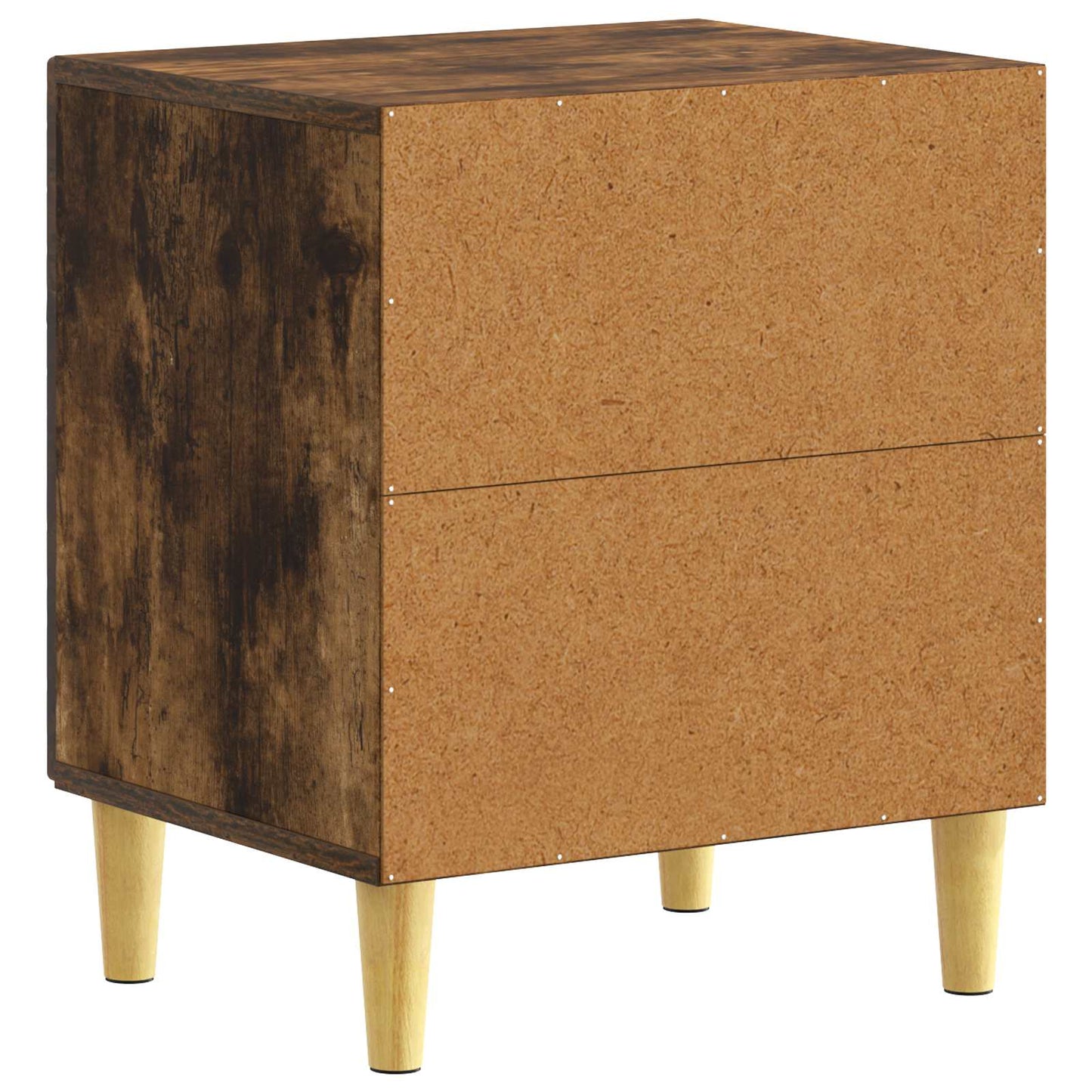 vidaXL Bedside Table Smoked Oak 43 x 34.5 x 50 cm Engineered Wood