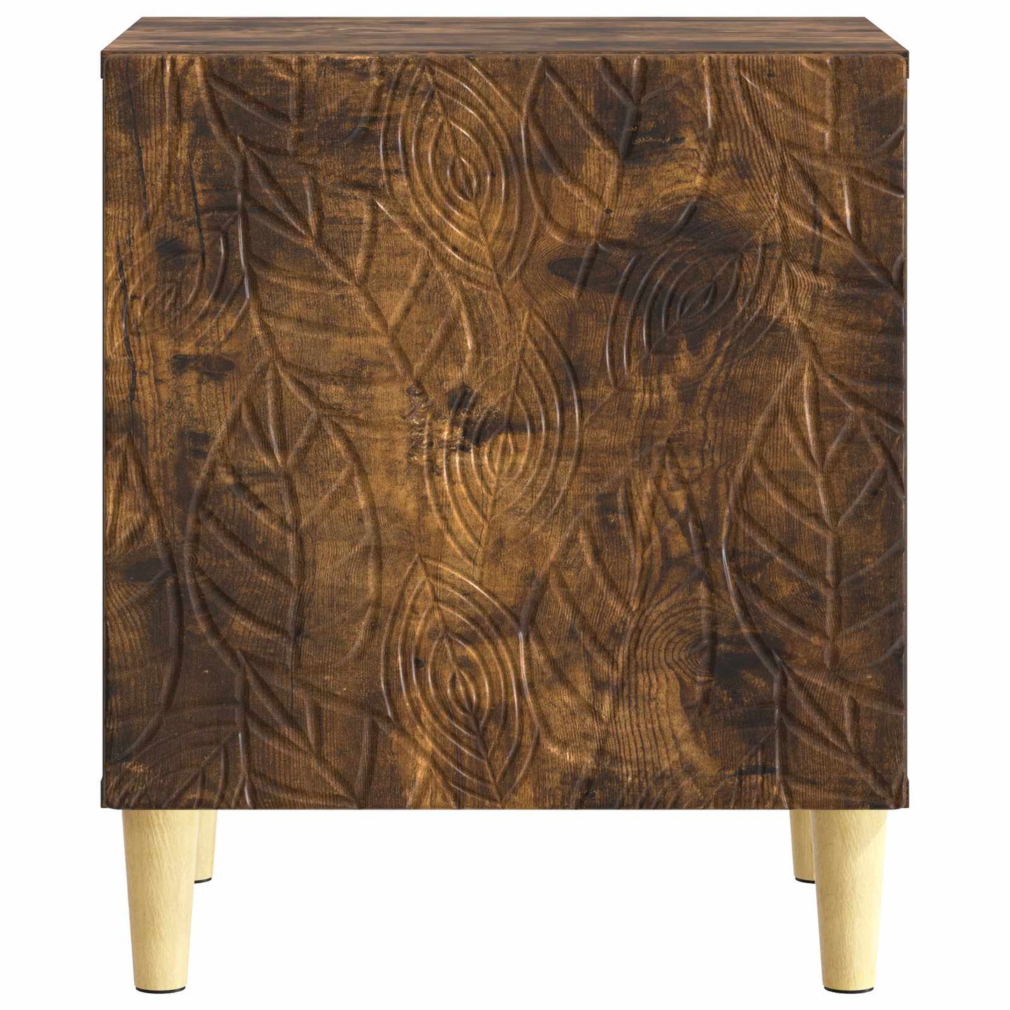 vidaXL Bedside Table Smoked Oak 43 x 34.5 x 50 cm Engineered Wood