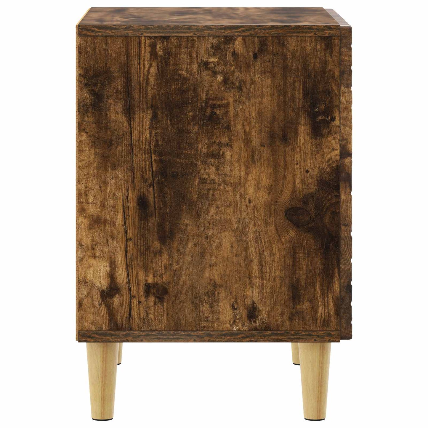 vidaXL Bedside Table Smoked Oak 43 x 34.5 x 50 cm Engineered Wood