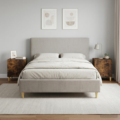 vidaXL Bedside Table 2 pcs Smoked Oak 43 x 34.5 x 50 cm