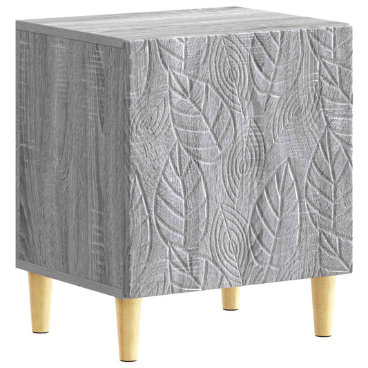 vidaXL Bedside Table Grey Sonoma 43 x 34.5 x 50 cm Engineered Wood