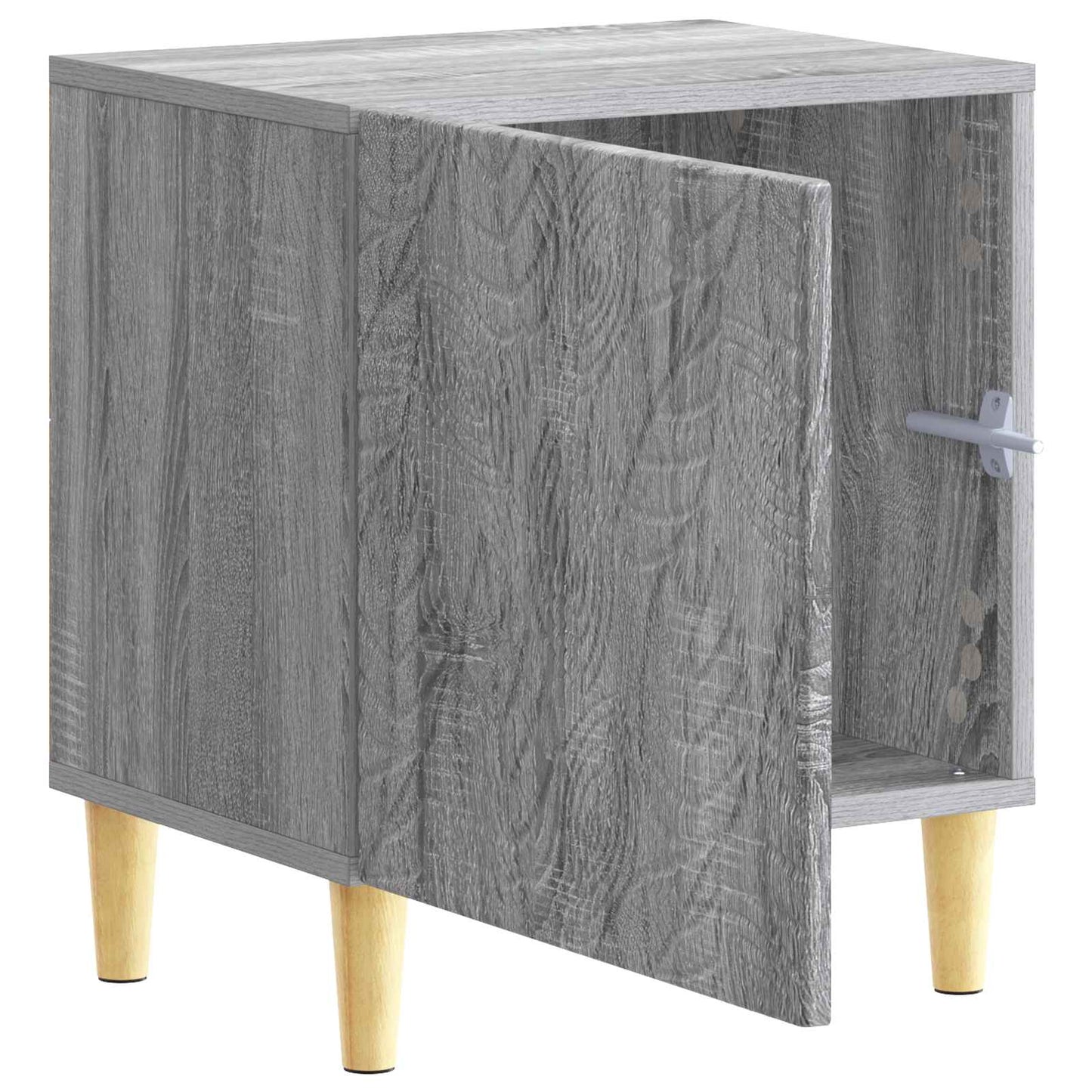 vidaXL Bedside Table 2 pcs Grey Sonoma 43 x 34.5 x 50 cm