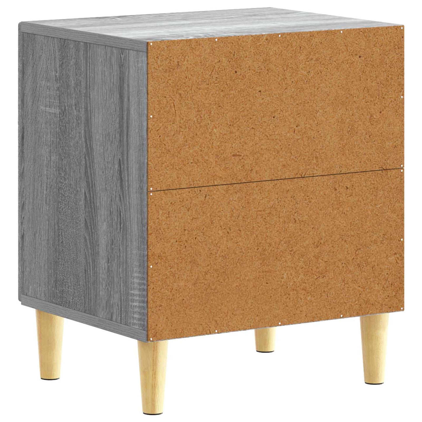 vidaXL Bedside Table 2 pcs Grey Sonoma 43 x 34.5 x 50 cm