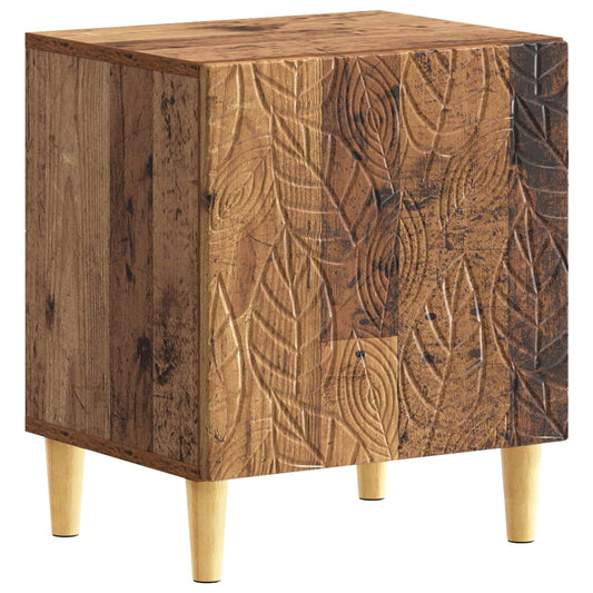vidaXL Bedside Table Old Wood 43 x 34.5 x 50 cm Engineered Wood