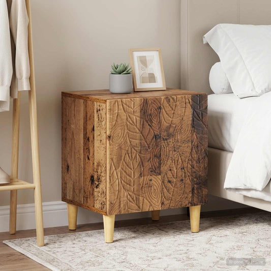 vidaXL Bedside Table 2 pcs Old Wood 43 x 34.5 x 50 cm Engineered Wood