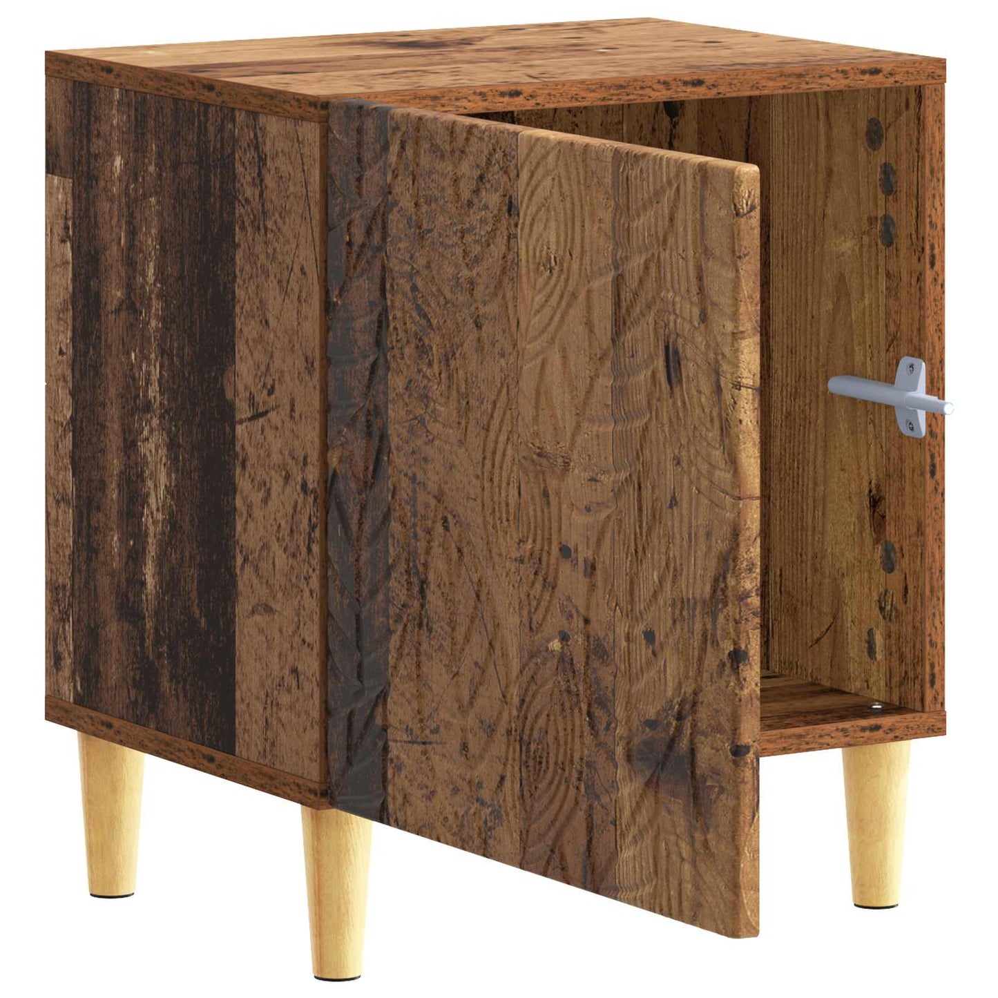 vidaXL Bedside Table 2 pcs Old Wood 43 x 34.5 x 50 cm Engineered Wood