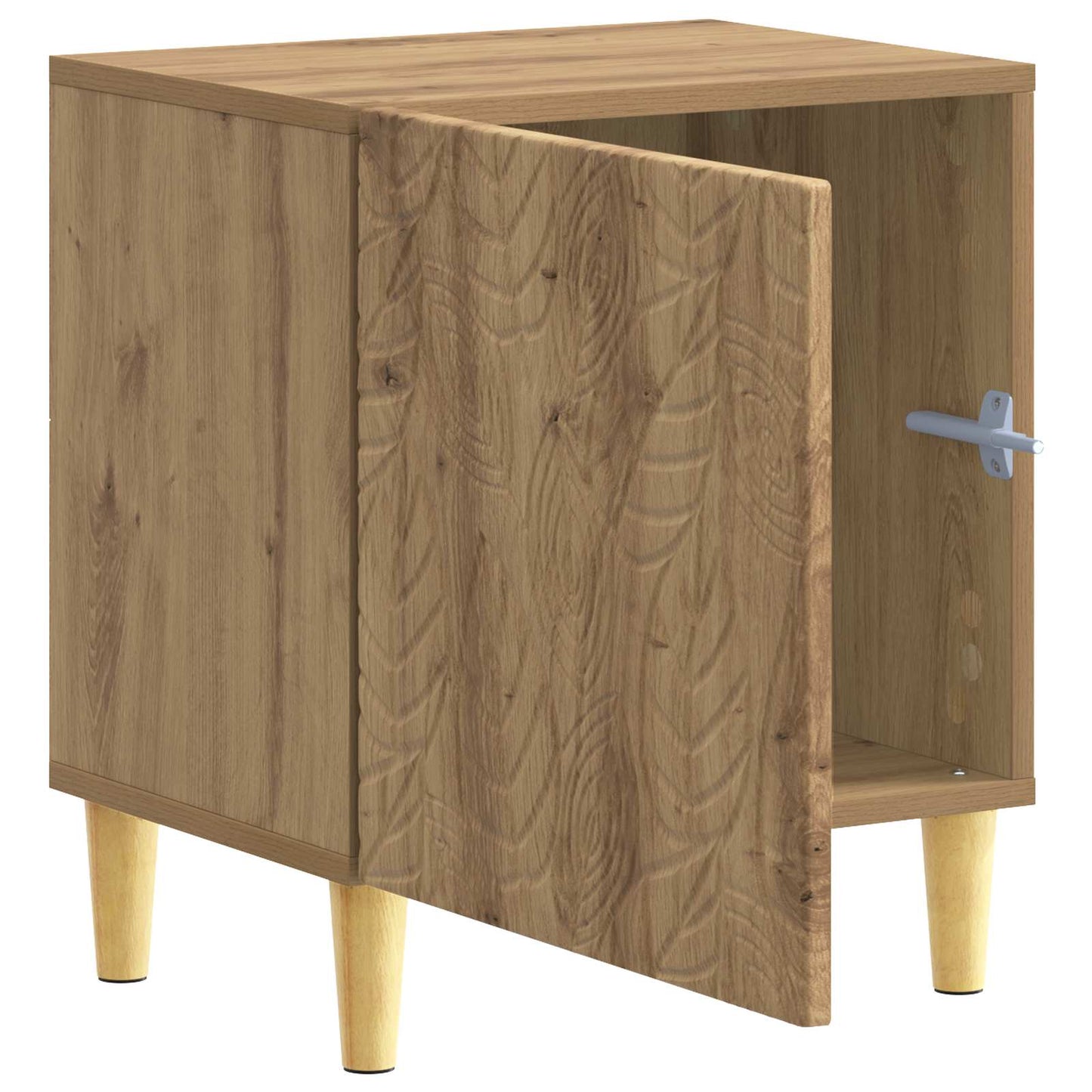 vidaXL Bedside Table Artisan Oak 43 x 34.5 x 50 cm Engineered Wood