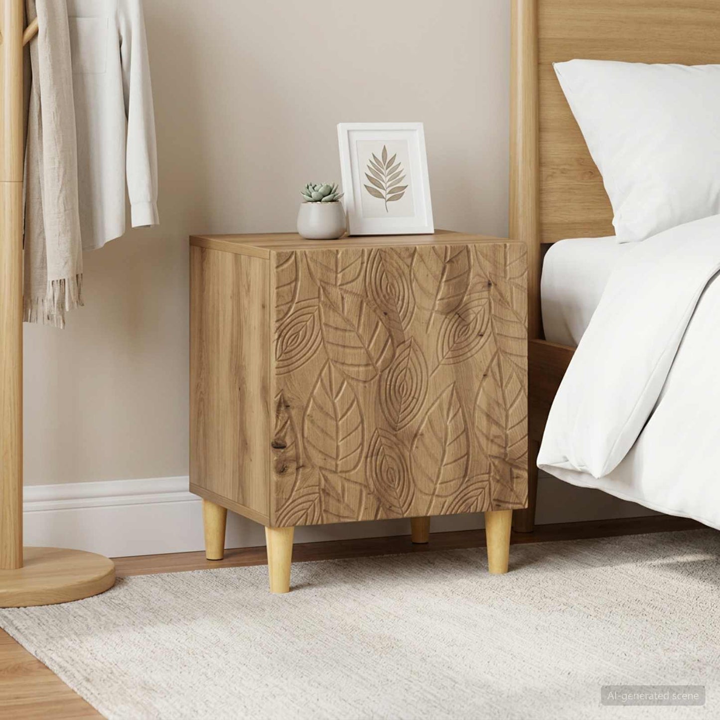 vidaXL Bedside Table 2 pcs Artisan Oak 43 x 34.5 x 50 cm