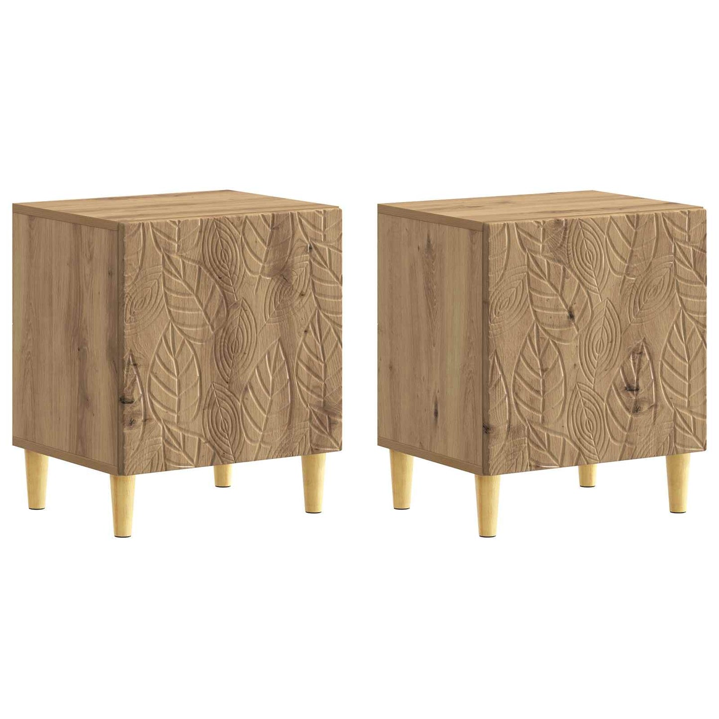 vidaXL Bedside Table 2 pcs Artisan Oak 43 x 34.5 x 50 cm