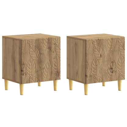 vidaXL Bedside Table 2 pcs Artisan Oak 43 x 34.5 x 50 cm