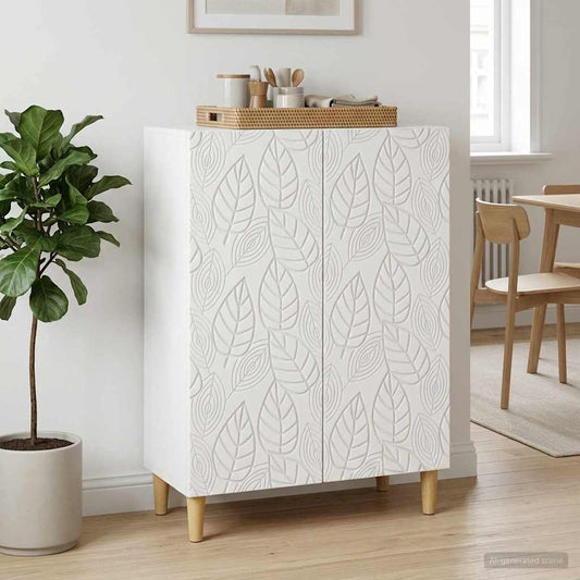 vidaXL Sideboard White 66 x 34.5 x 90 cm Engineered Wood