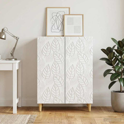 vidaXL Sideboard White 66 x 34.5 x 90 cm Engineered Wood