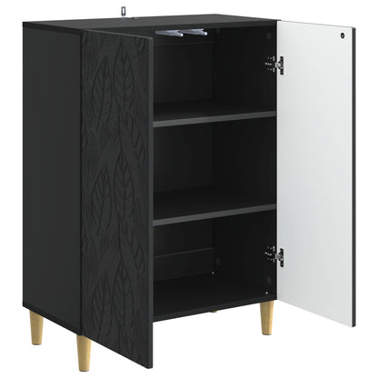 vidaXL Sideboard Black 66 x 34.5 x 90 cm Engineered Wood
