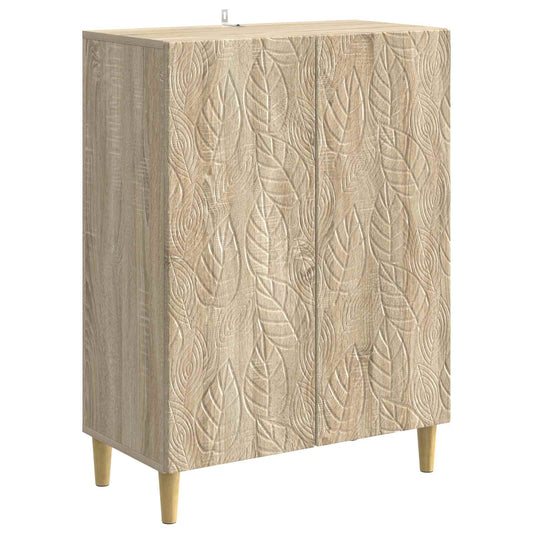 vidaXL Sideboard Sonoma Oak 66 x 34.5 x 90 cm Engineered Wood
