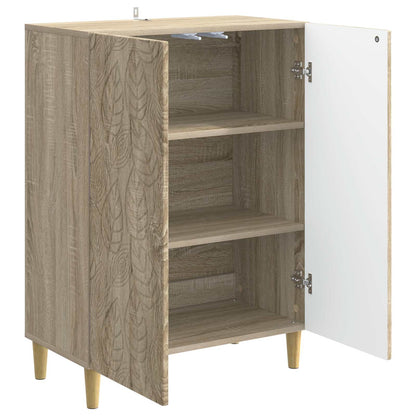 vidaXL Sideboard Sonoma Oak 66 x 34.5 x 90 cm Engineered Wood