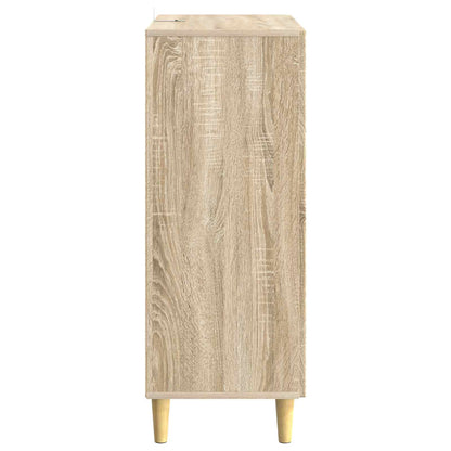 vidaXL Sideboard Sonoma Oak 66 x 34.5 x 90 cm Engineered Wood